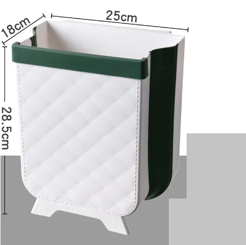 Foldable Wall-Mounted Kitchen Trash Bin for Home Use Coverless Convenience Design - product feature